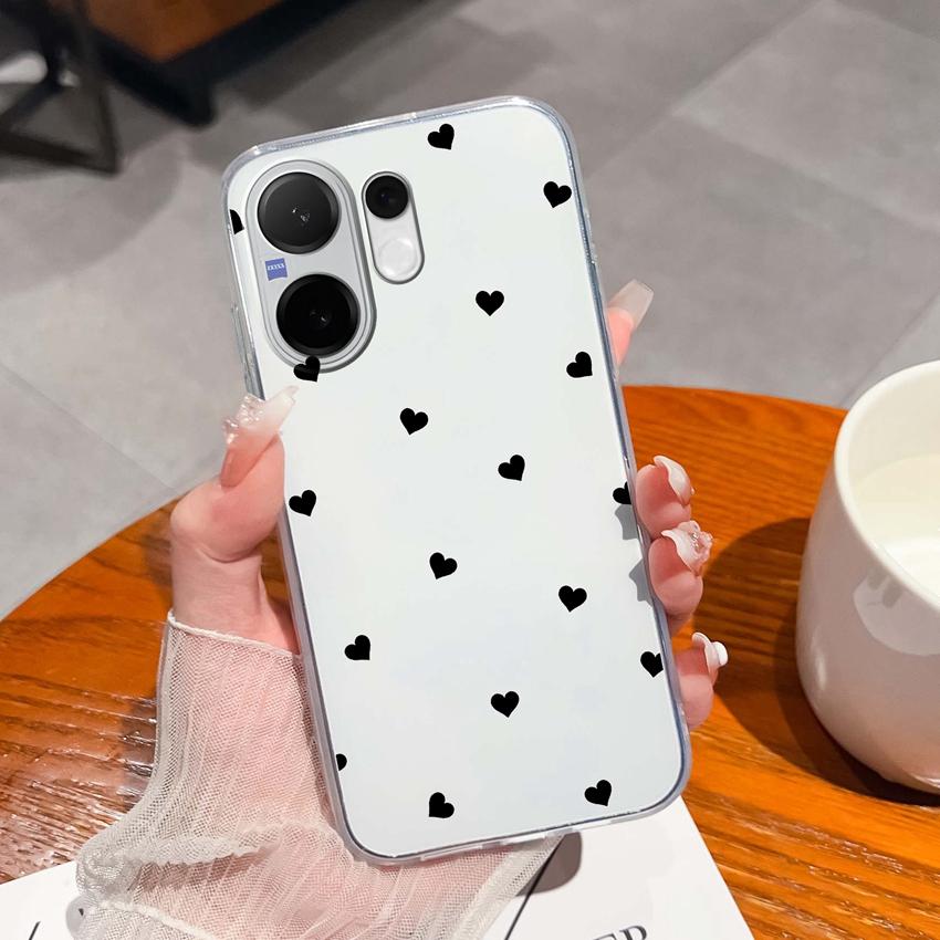 Casing For Vivo V60 V40 Lite V30e Y38 Y39 Y78 X200 Ulta X200s Case Cute Rabbit Panda Dog Back Covers TPU Silicone Soft Clear Phone Bags For Vivo Shell