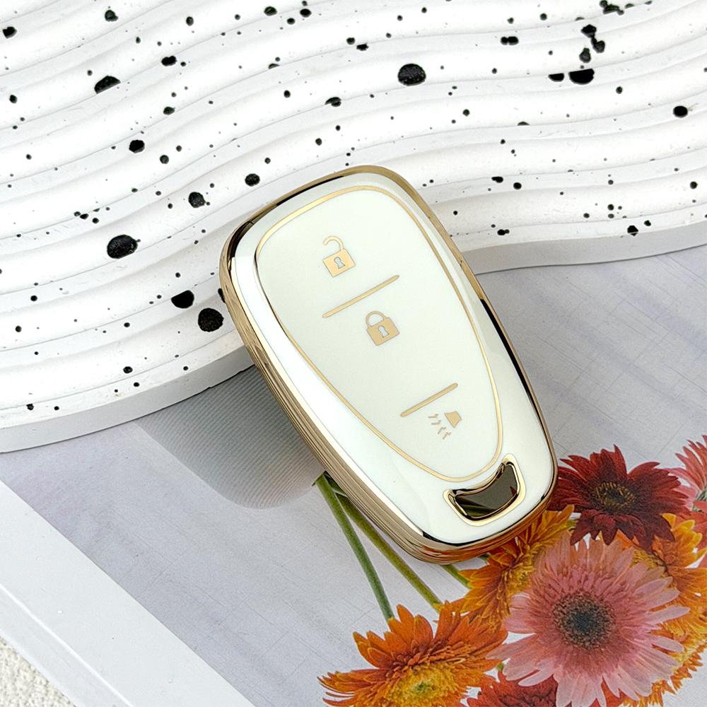 TPU Car Key Fob Cover Case for Chevrolet 2017-2019 Chevy Malibu Camaro Cruze Traverse Sonic Volt Bolt Equinox Spark Blazer Onix