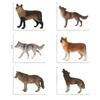 Wild Animal Landscape Pvc Wolf Pack Figurines With Static Display For Collectors And Decor
