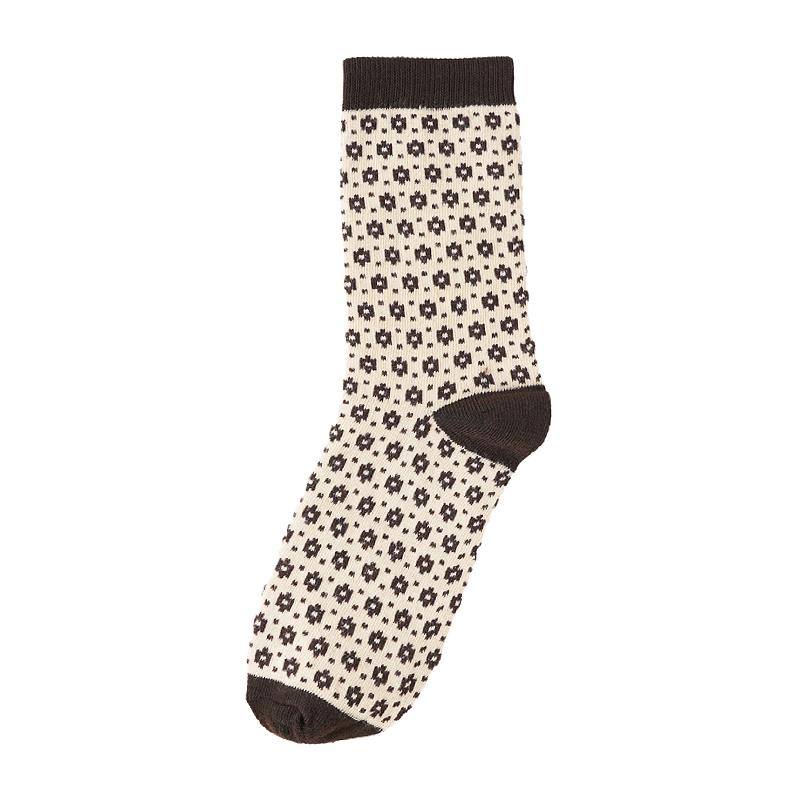 

Женские носки Осенне-зимние утолщенные носки Коричневые удобные напольные носки One size разноцветный