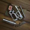 KeyUnity KU00 Titanium Handy Titanium Outdoor EDC Folding Gift for Men Multi-Tool Keychain, Item, Multi-Function Carabiner, Alloy, Use, Lightweight,