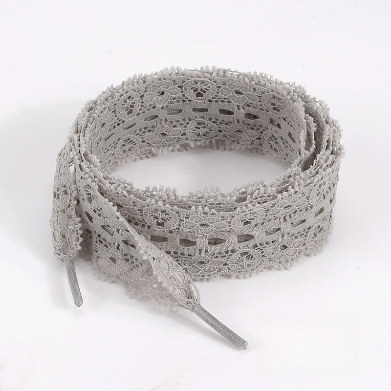 1Pair 100/120/140CM Lace Shoelaces for Women Shoes 2.9CM Width Flat Shoelace for Sneakers Hollow Out Shoe Laces Accessorices
