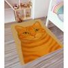 Cat Carpet Cute Orange Cat Carpet Living Room Bedroom Carpet Simple Style Pet Door Mat Home Decoration Rug