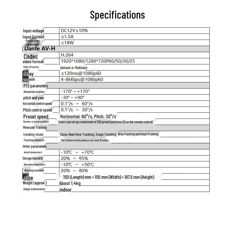 TCHD TC-980S 4K Live Streaming PTZ Camera