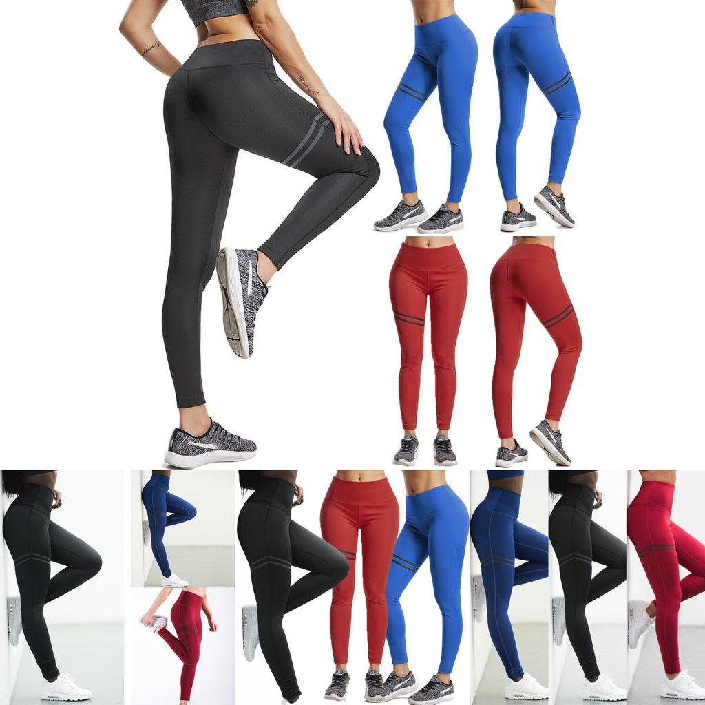 Womens High Waisted Elastic Yoga Leggings With Push Up Design For Fitness And Workout