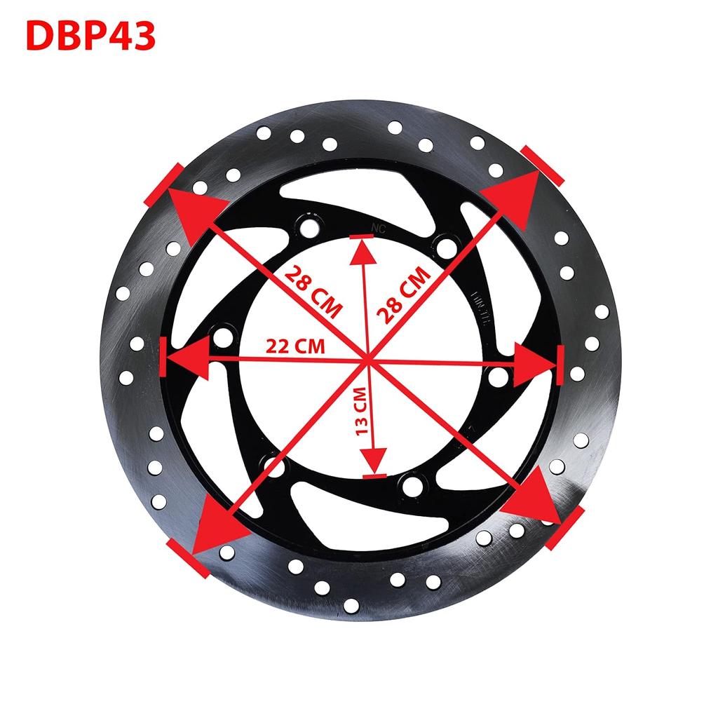 Silver & Black "Front Wheel Disc Brake" For Royal Enfield Guerrilla 450