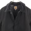 Carhartt Stainless collar coat L black Quilted lining, corduroy collar Men's Used