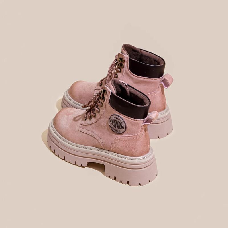 Martin Boots Damen Frühling und Herbst neu kleine Innenhöhe Erhöhung kurze Stiefel Outdoor Workwear Stiefel