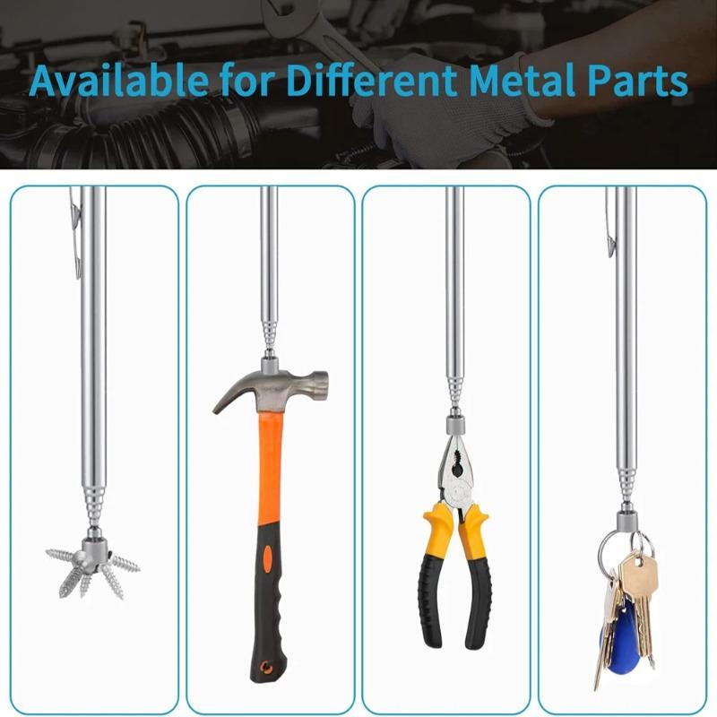 3pcs Retractable Rod for Car Repair Machinery Maintenance Garage Workshop Telescoping Extendable Magnet Pen Magnetic Pickup Tool
