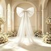 Elegant Modern Wedding Decor Mesh Bow Luxurious Red Celebration Ornament  Birthday Party