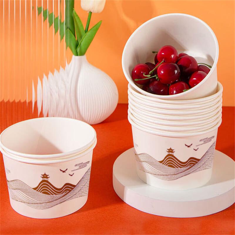 550ml Thickened Disposable Paper Bowls