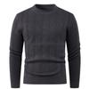 Korean Autumn and Winter Warm Bottoming Shirt Men's Sweater Solid Color Casual Round Neck Top