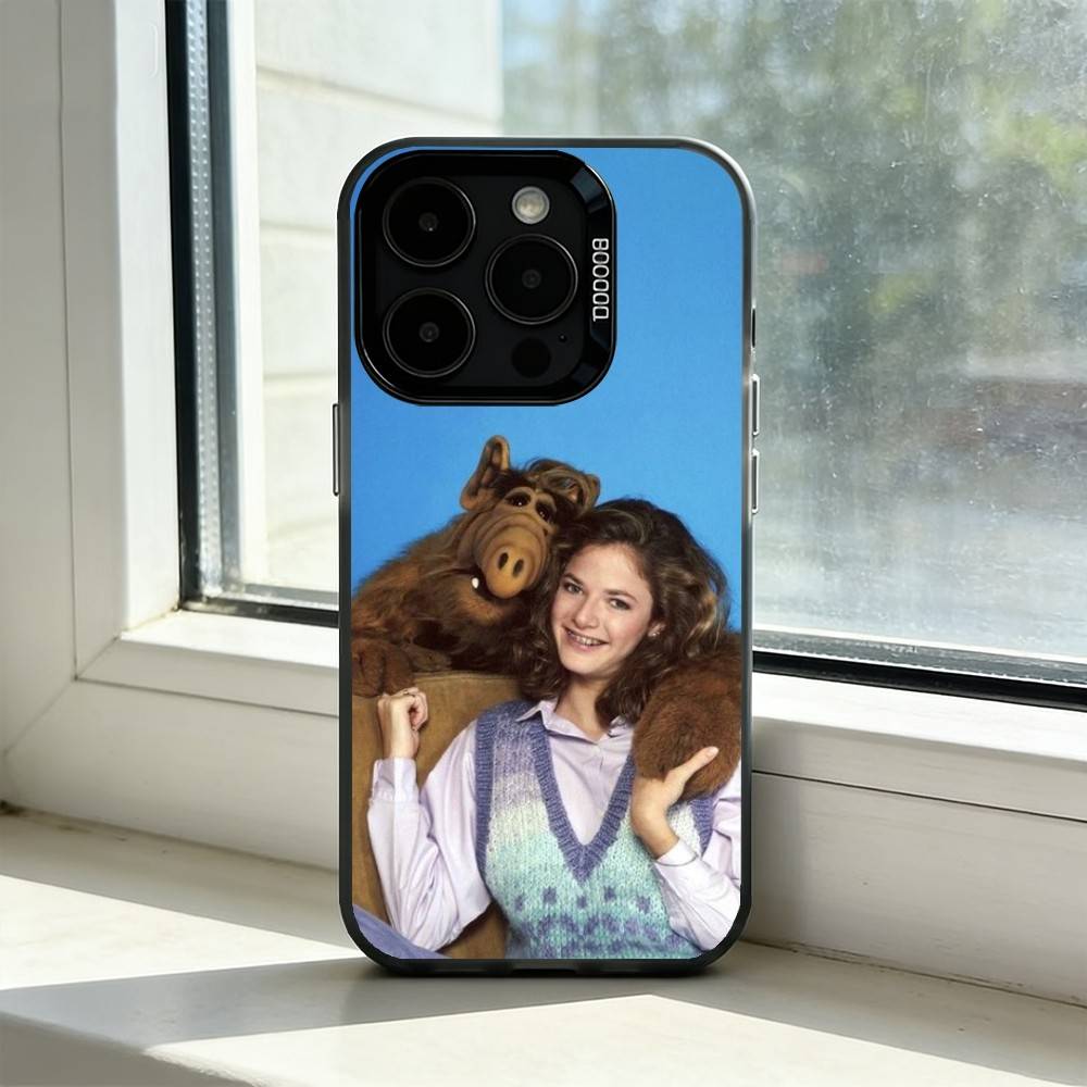 

TV Series A-Alf Phone Case For iPhone 17,16,15,14,13,12,11 Plus,Pro Max,XS,Colorful Silver Black Cover iPhone17promax