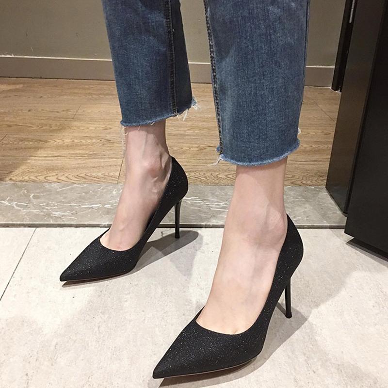 Fashion Comemore 2025 Sexy Pointed Toe French Stiletto High Heel Gradient Pink Wedding Shoes on Heels Women Luxury Female Spring Summer