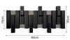 Black Lamele Mini 60cm Wall Clothes Hanger