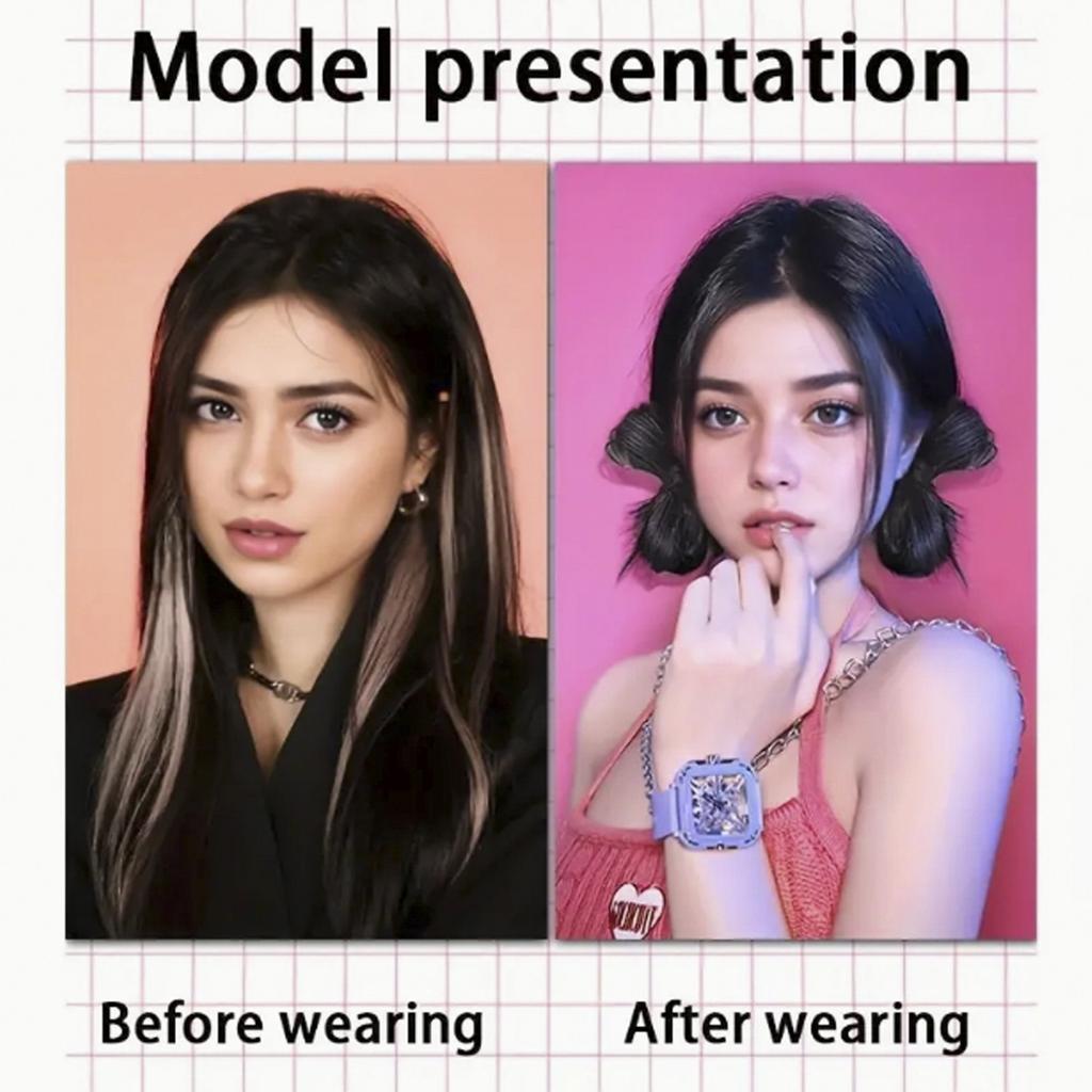 Bow Claw Hair Bun Synthetic Straight Hair Bun Hairpiece Heat Resistant Natural Fake Styling Hair Accessories Hair Accessories