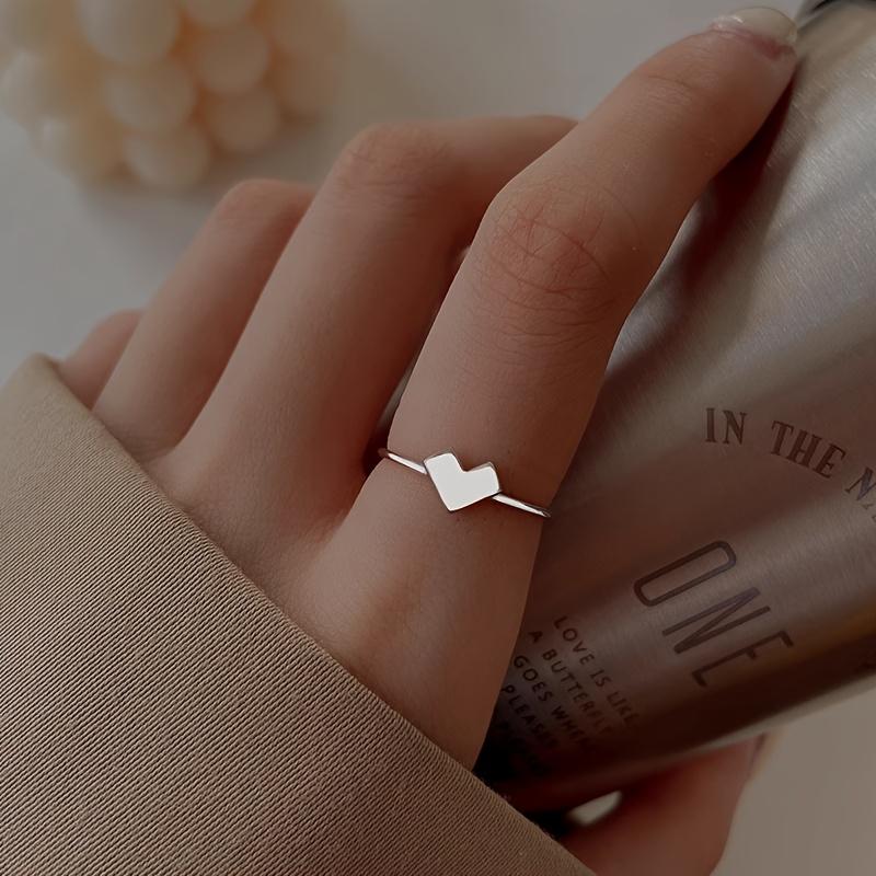 Love Opening Ring, Unisex, Personalized, Exquisite, Fashionable and Versatile, Suitable for Men's and Women's Jewelry, Rings and Jewelry