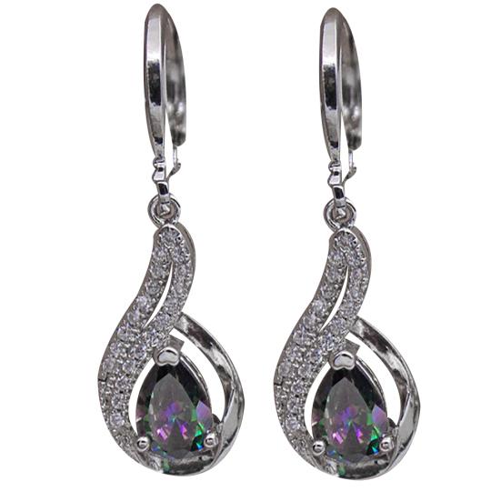Modische Damen-Ohrringe mit Strass-Imitat in Tropfenform und Wassertropfenverschluss – das perfekte Geschenk!