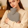 Large Striped Hot Water Bottle - Bed Warmer, Shoulder & Neck Hot Compress, Explosion-Proof, Hand Warmer, Thickened, Water-Filled, Long-Lasting Warmth