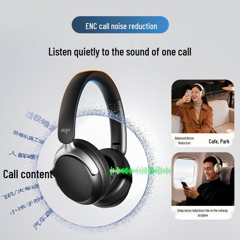 aigo WE500 ANC AI Translation Wireless Headphones