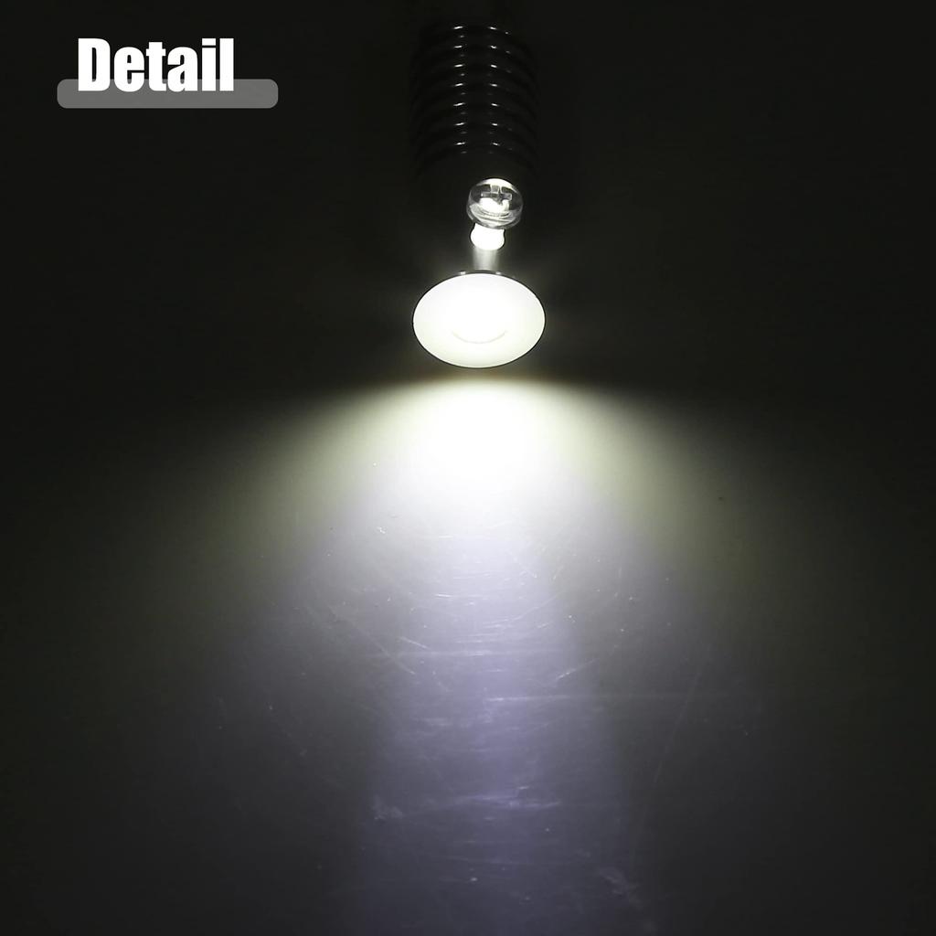 ACROPIX Aluminum Light Source Lighting Fixture for Car DIY 5mm 2W LED White 1pcs