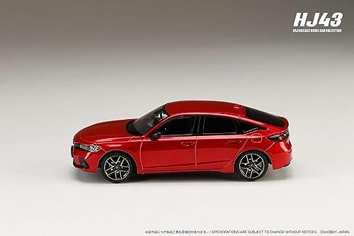 HJ43 1/43 Scale Honda Civic (FL4) e:HEV Premium Crystal Red Metallic (Finished Product)