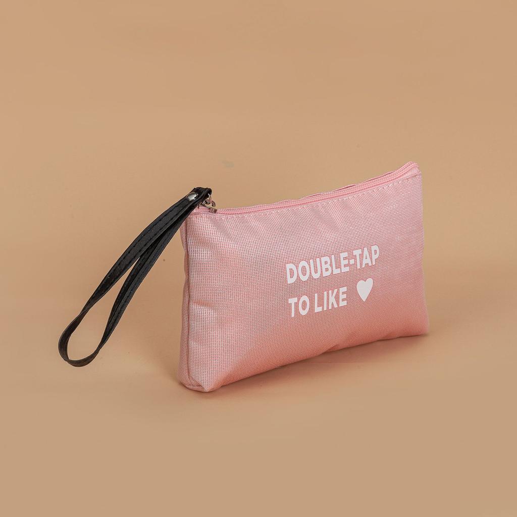 Fashionable Large Portable Capacity Makeup Bag Womens Zipper Washing Pouch