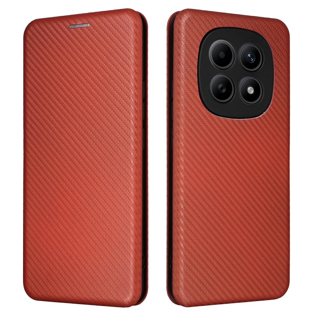 Phone Case For Xiaomi Poco M8 5G / Redmi Note 15 5G (Global) / 15 4G (Global) Carbon Fiber Texture Drop-Proof PU Leather Phone Cover