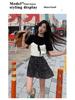 Women's French Floral A-line Cake Skirt - Summer Korean Style, High Waist, Slimming, Elastic Waist, Petite Half Skirt