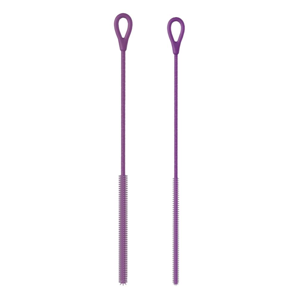 

2pcs 6/9mm Silicone Straw Brushes Soft Bendable Pipe Tube Cleaning Brush Reusable Extra Long Pacifier Brush Kitchen