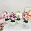 Artificial Phalaenopsis Bonsai Simulation Plants Pot Plants for Garden Table Home Bedroom Decoration Outdoor Fake Plant Ornament