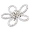 3Pcs Shoe Brooch Cute Colours 6cm Rhineston Wide Flower Shape Clothing Brooch for Shoes Bag Wedding Dress