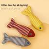 Linen Fish Cat Teaser with Catnip Plush Toy