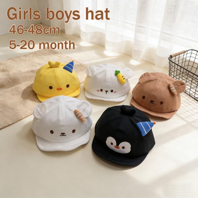 Baby Cap 44-48cm 5-20 Month Spring Summer Thin Kids Boys Girls Cute Cartoon Snapback Cap Infant Sunscreen Baseball Hat