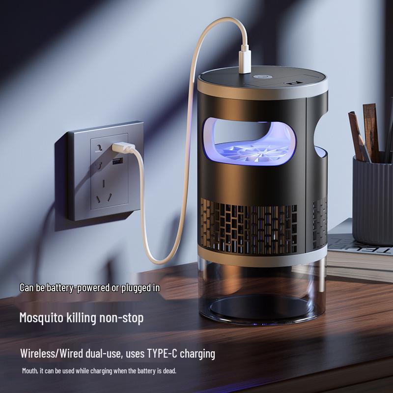 New Silent USB Mosquito Killer Lamp: Outdoor Physical Suction Catcher & Repellent Night Light
