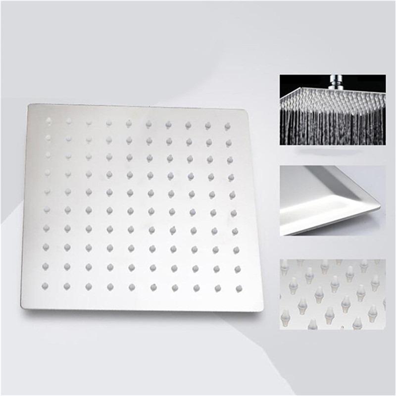 High Quality 10/8/6 Inch Stainless Steel Ultra-Thin Waterfall Shower Heads Rainfall Shower Head Rain Square Round New