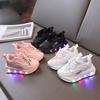 Kids' LED Light Up Sneakers Boys & Girls Breathable Mesh LED Flashing Chunky Shoes Lightweight Non-Slip Casual Trainers