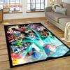 Retro Cartoon Rockman Mega Man Game Carpet Rug for Bedroom Living Room Home Sofa Decoration,Children Play Large Decor Floor Mat