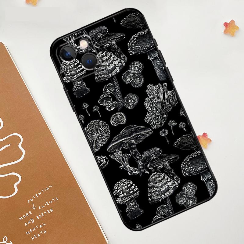 Mushroom Forest Case For Apple iPhone 16 15 14 13 11 12 Pro Max Mini XR 15 16 Plus 16e Protective Cover