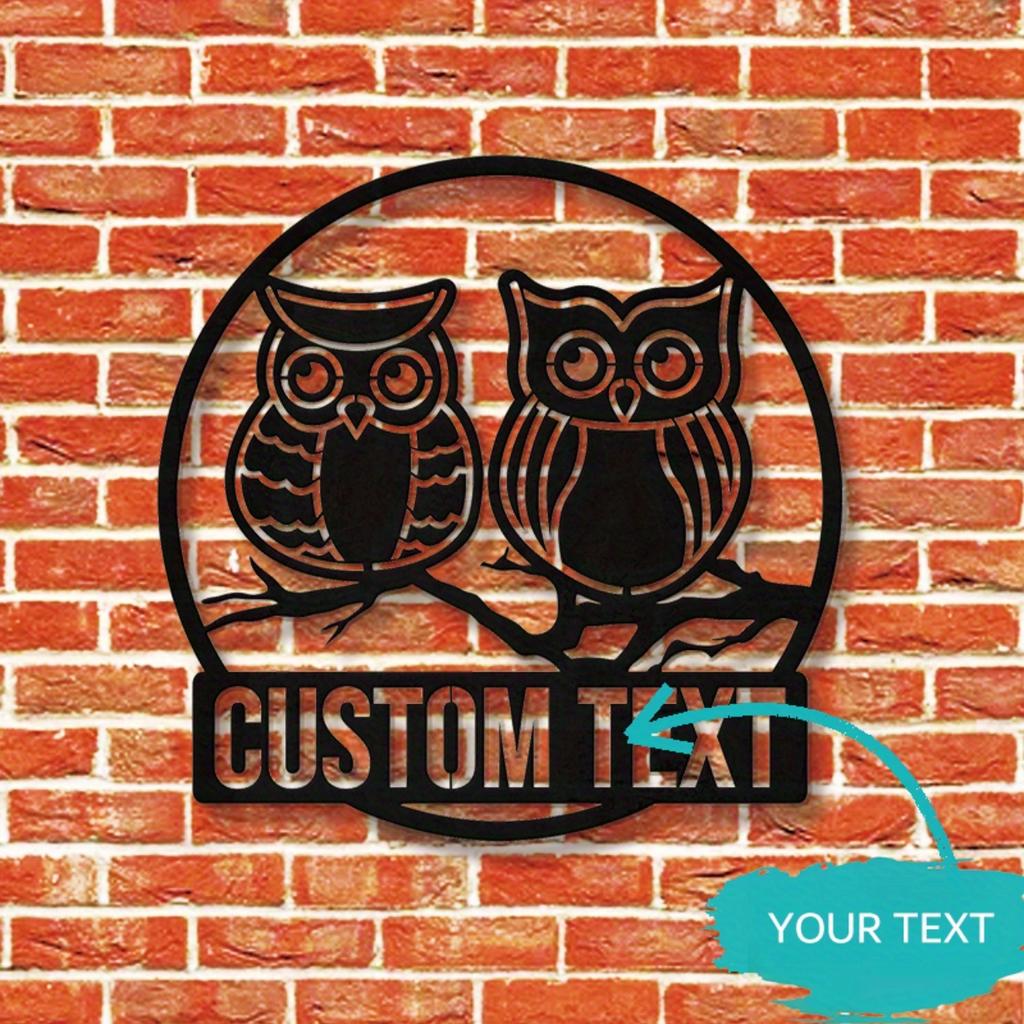 Vintage Metal Owl Wall Art Handmade Home Decor