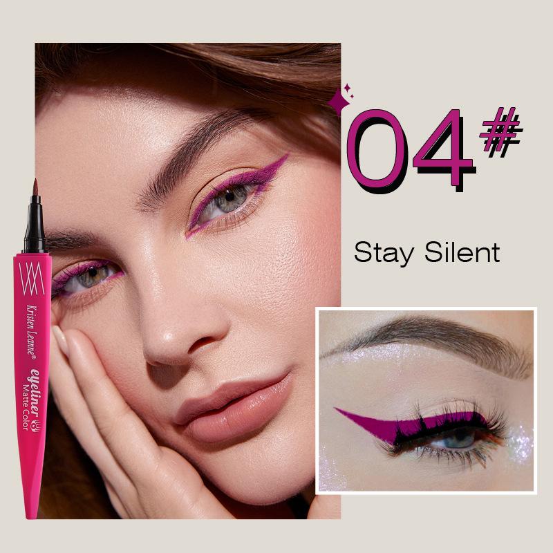 

KRISTEN LEANNE Ультратонкий сердечник ручки матовый, сухой и не легко тускнеет, цветная подводка для глаз 04