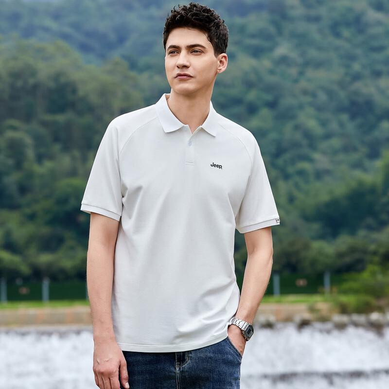 Jeep Men's Embroidered Short Sleeve Polo Shirt