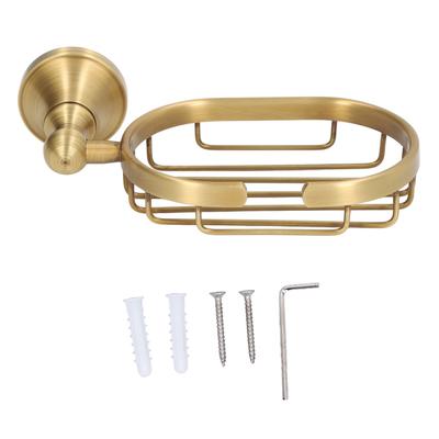 Wandseifenschale Boden Hohl Design Retro Stil Sauber halten Dekorativ Praktisch Kupfer Edelstahl