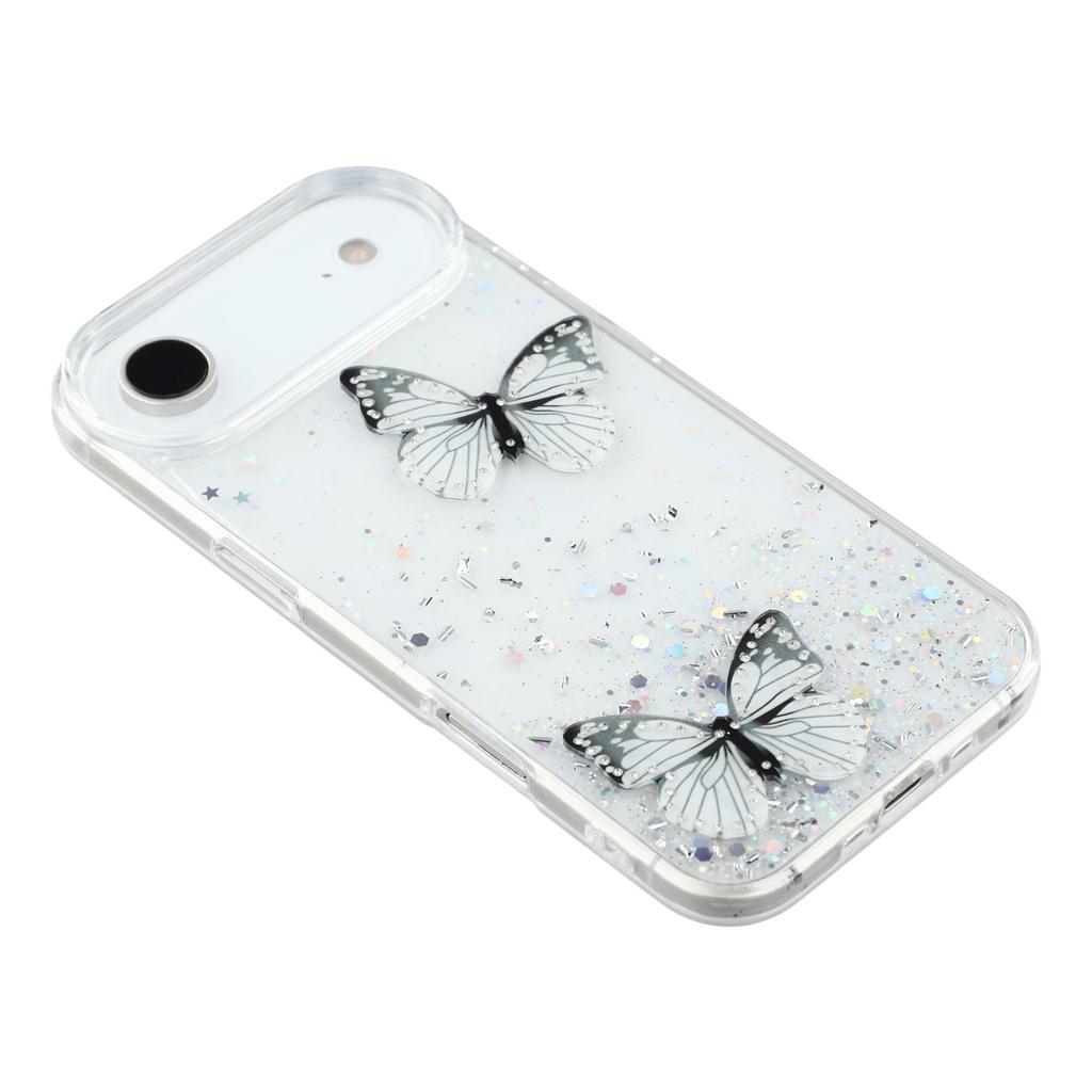 For iPhone Air Case Epoxy PVC Butterfly TPU Aesthetics Phone Cover