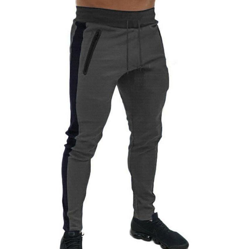 Męskie spodnie z elastyczną opaską Slim Fit Spodnie dresowe z polaru Casual Skinny Dresy