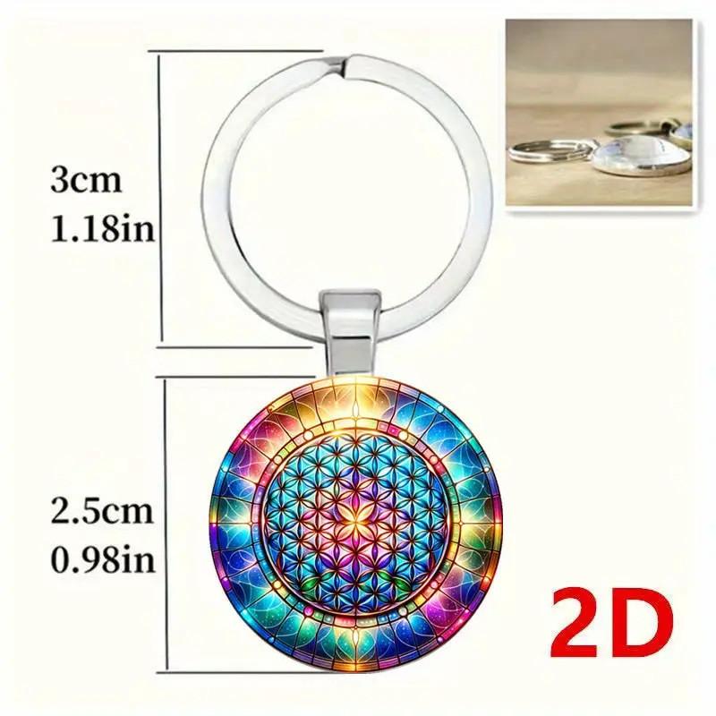 Kaleidoscope Keychain Jewelry Zinc Alloy Multifunctional Gift For Family Friends