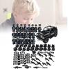 Military Action Figure Police Swat Black Special Forces Building Block Set For Kids