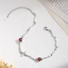 S925 sterling silver bracelet women's natural crystal stone hand jewelry Valentine's Day gift for girlfriend