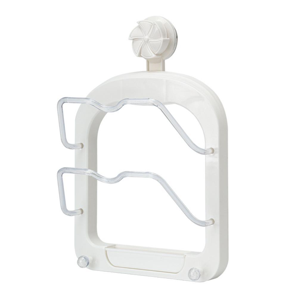 Punch-free Wall Mount Pot Lids Holder Removable Drain Tray Pan Cover Storage Holder  Kitchen
