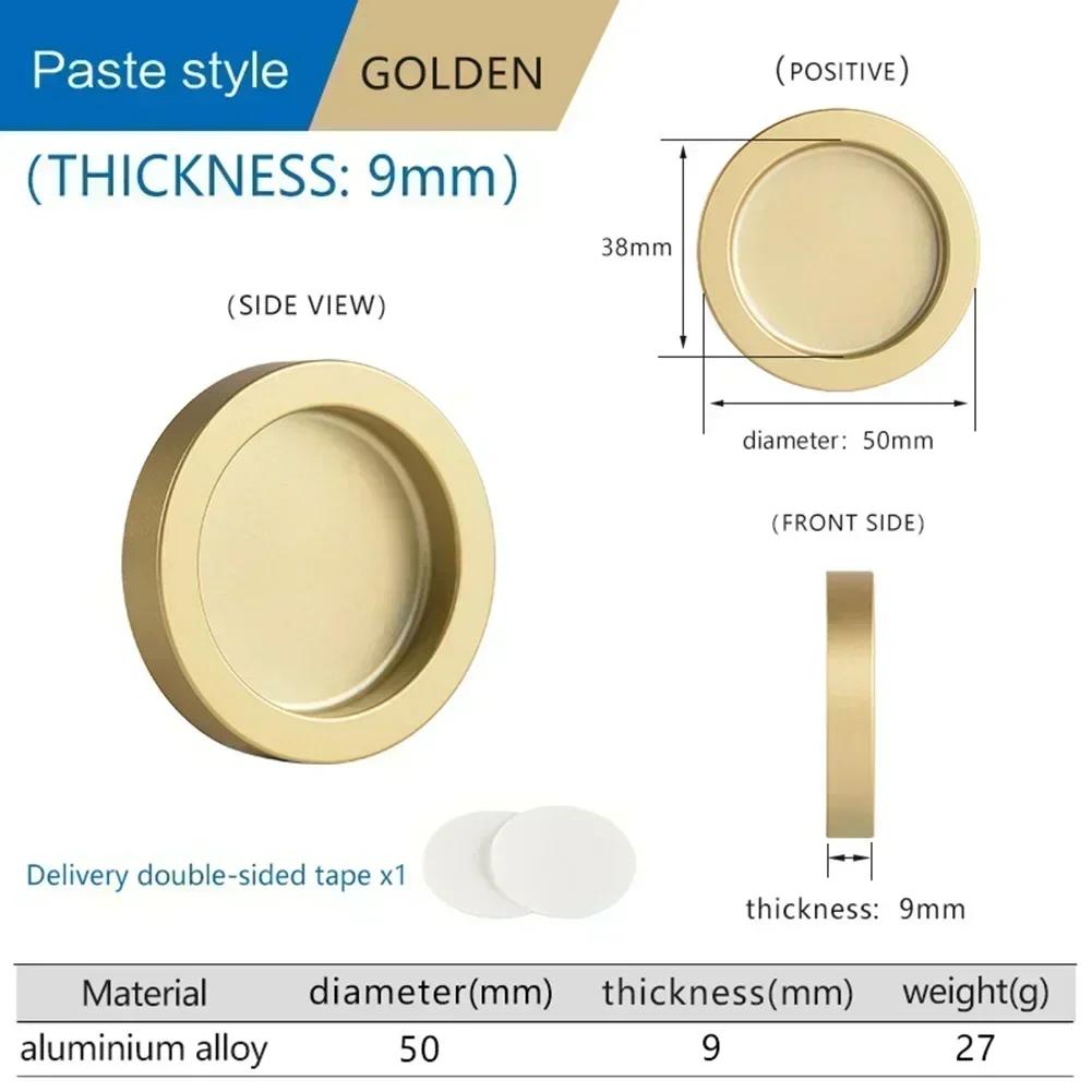 Manija de Puerta Corredera de Vidrio Auto-Cerrante Manija de Puerta de Armario Aleación de Aluminio Manija de Puerta de Cocina de Ventana Instalación sin Complicaciones